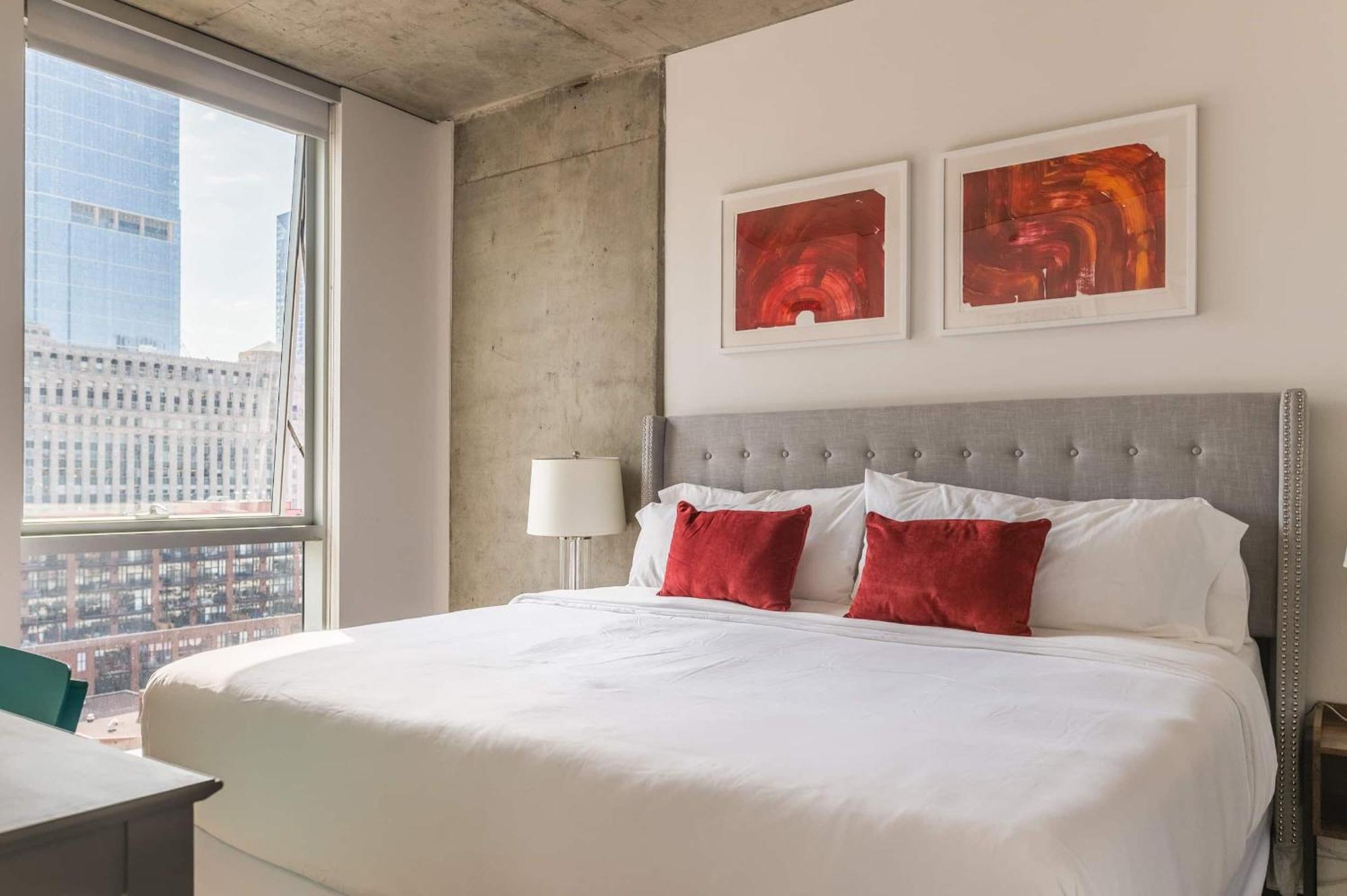 2Br Elegant Premium Suite With Balcony & Sweeping City Views Chicago Luaran gambar